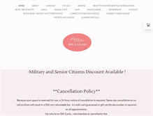 Tablet Screenshot of laritzspasalon.com